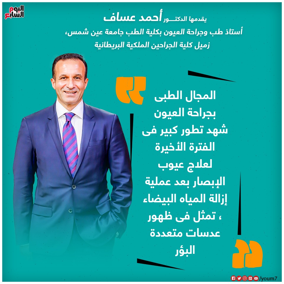 5 معلومات عن العدسات متعددة البؤر لتصحيح عيوب الإبصار.. يقدمها دكتور أحمد عساف